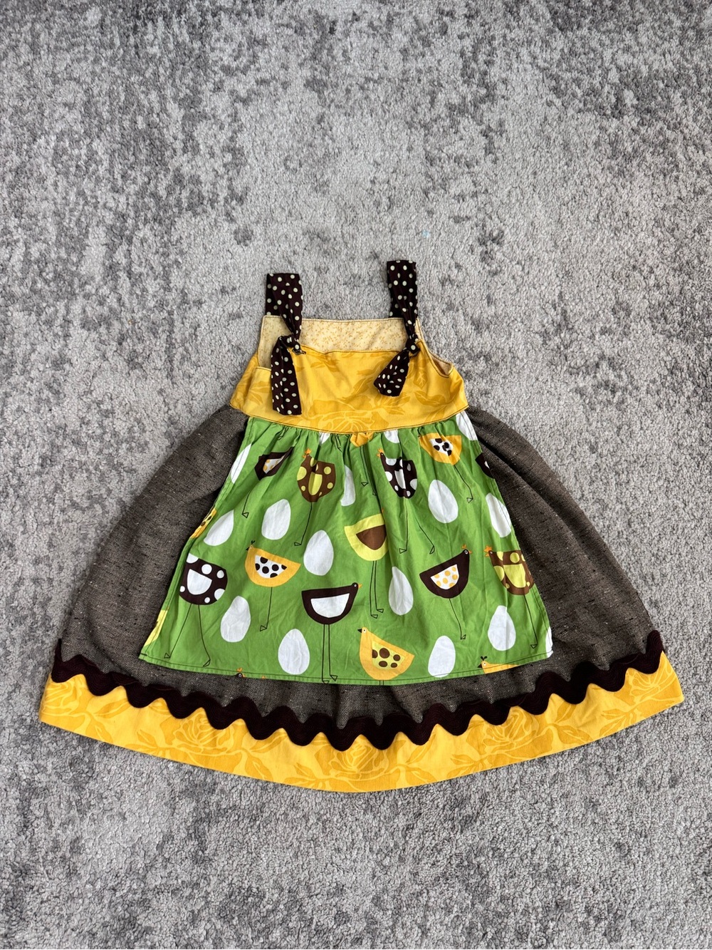 Persnickety Girls Chicken Farm Dress Size L 5/6 Boutique